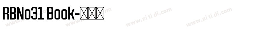 RBNo31 Book字体转换